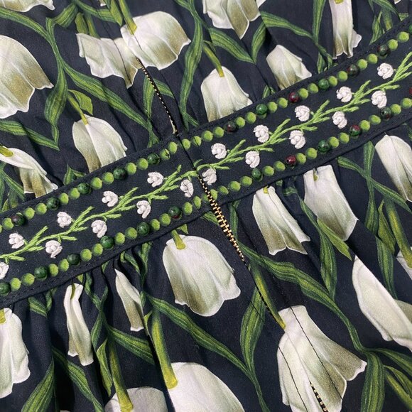 Agua by Agua Bendita Almendra Perla Maxi Dress Small NWT $910 - Picture 16 of 16